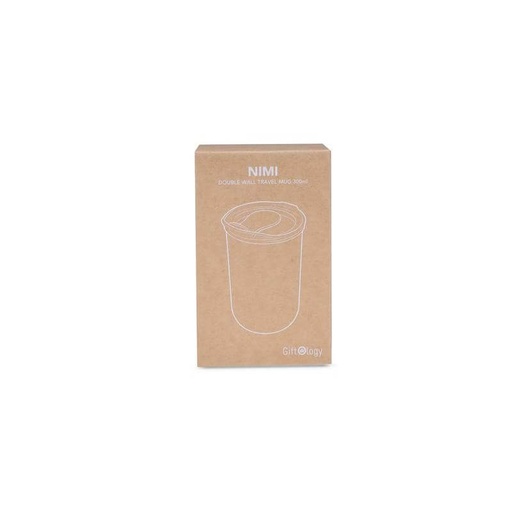 NIMI - Giftology Double Wall Travel Mug 300ml - Navy Blue