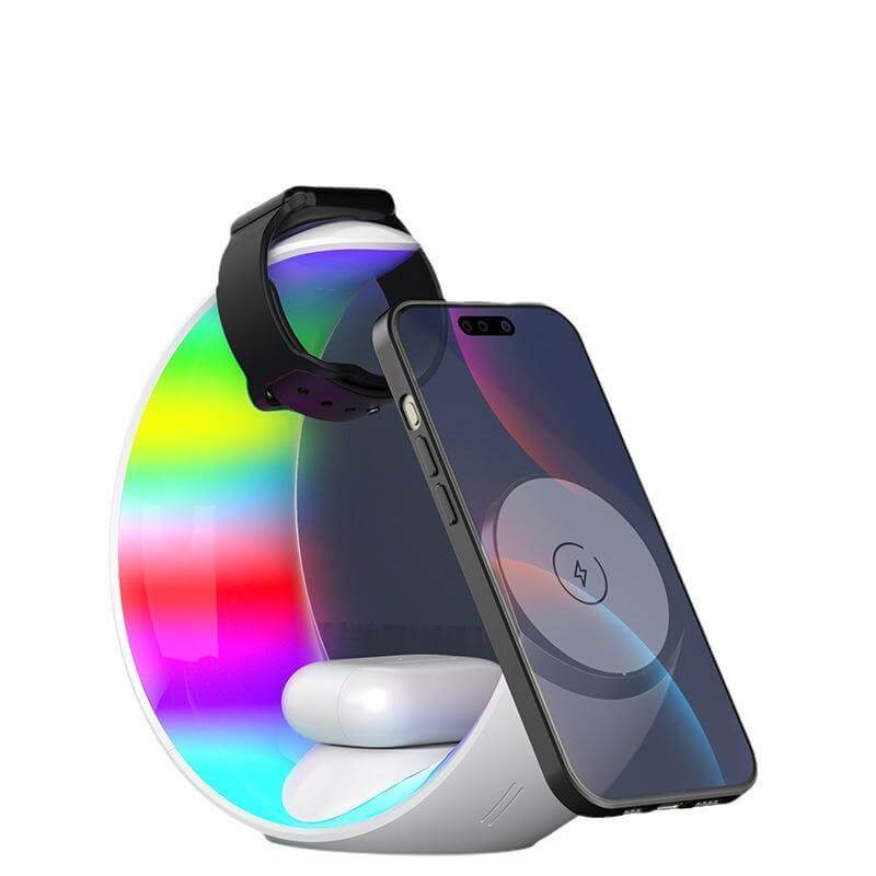 NEXO - Giftoloy 3-in-1 Wireless Charger with Night Light - White