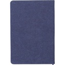 ADANA - Santhome Recycled Canvas A5 Hard Cover Notebook with PU Pocket - Navy