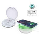 [ITWC 1236] OSLO Mag - @memorii Recycled 15W Magnetic Wireless Charger Multicable Set - White