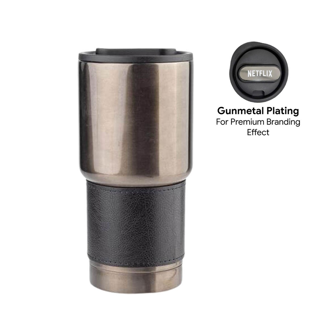 BOLIN - Hans Larsen Insulated Tumbler with Grip Sleeve 530ml - Black