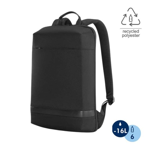 [BPSN 2103] SANOK - CHANGE Collection Slim RPET 15.6" Laptop Backpack - Black