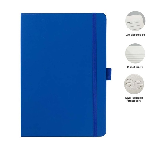 [NBGL 5245] JURSI - Giftology A5 PU Notebook with Pen Loop - Royal Blue